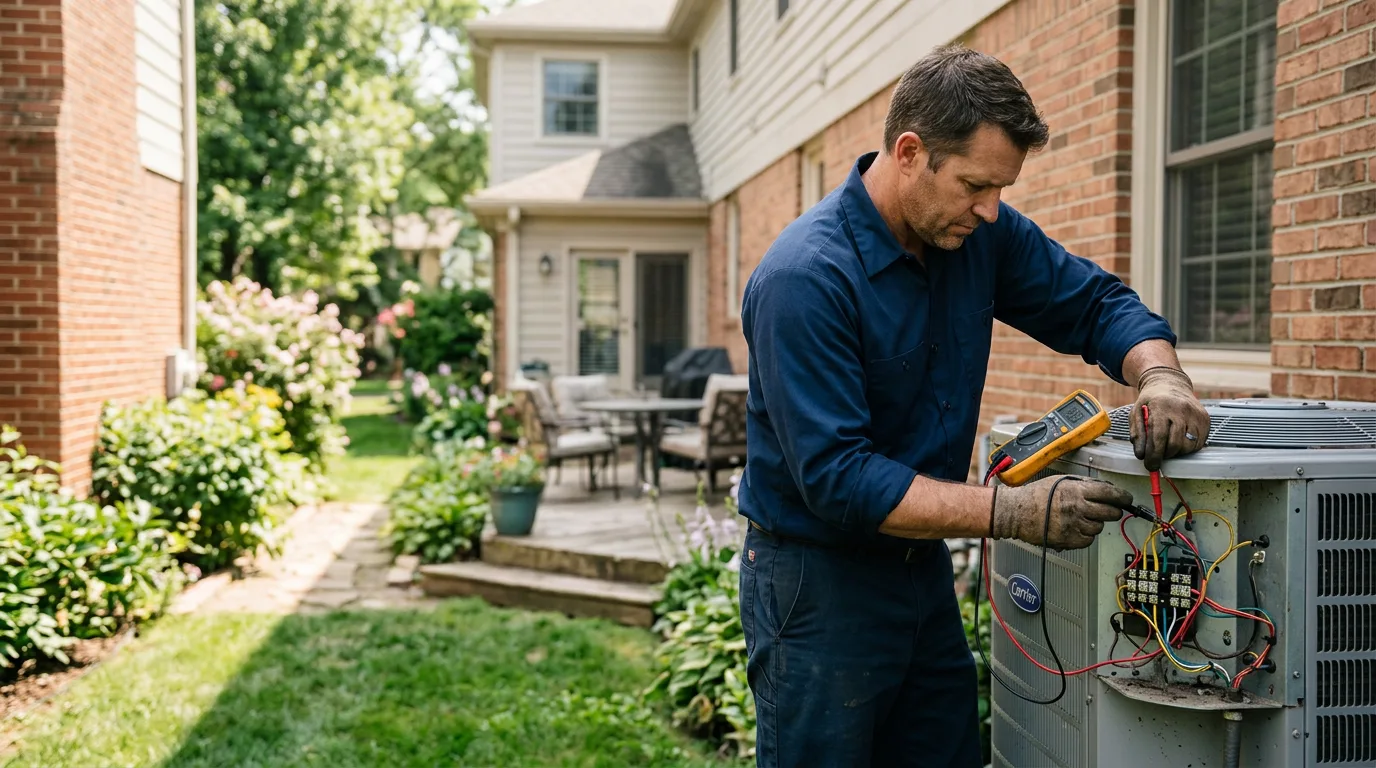 HVAC technician working near Splendora, TX